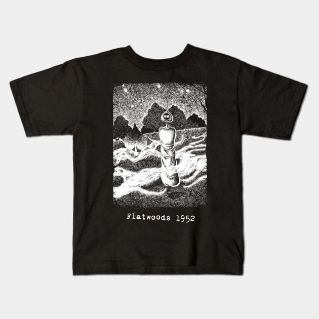 The Flatwoods Monster Kids T-Shirt by haunteddata